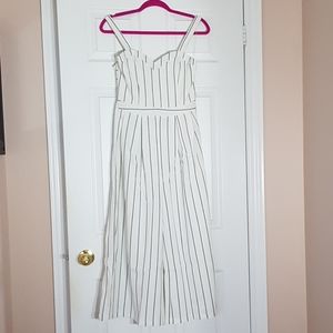 White striped jumpsuit